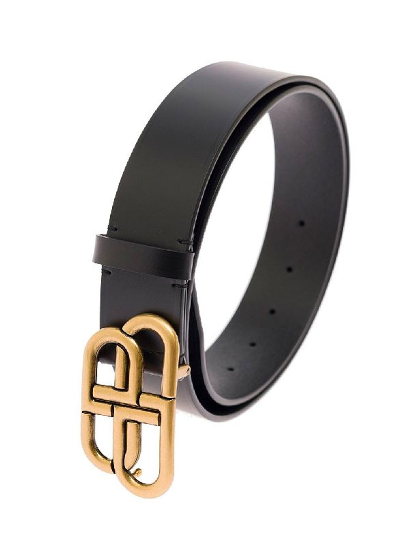 BALENCIAGA BALENCIAGA BB Extra Large Belt Black/Gold