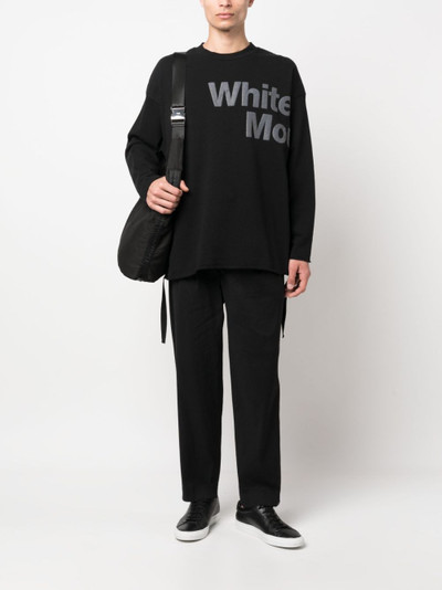 White Mountaineering pintuck-detail tapered-leg trousers outlook