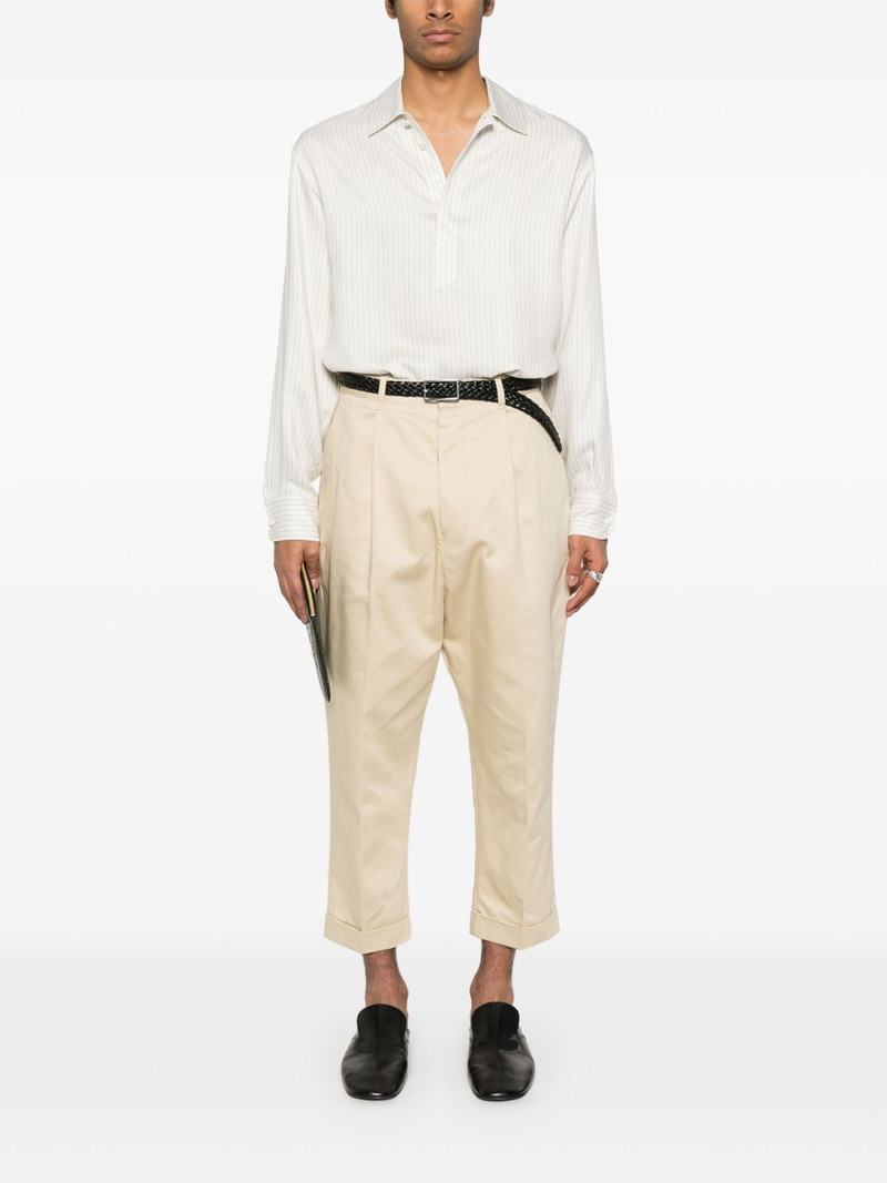 AMI Paris tapered cropped trousers outlook