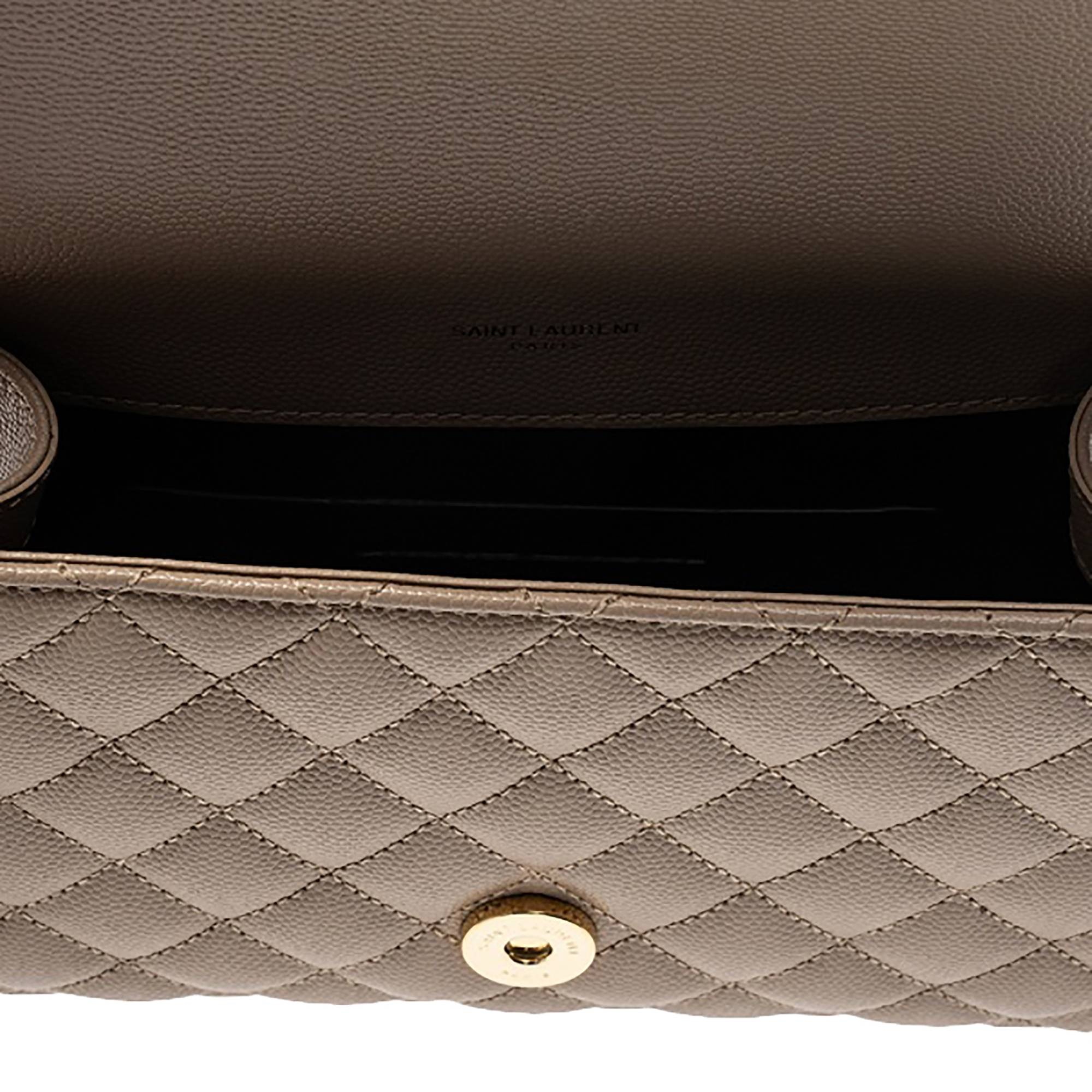 Saint Laurent Small Envelope Chain Bag 'Dark Beige' - 3