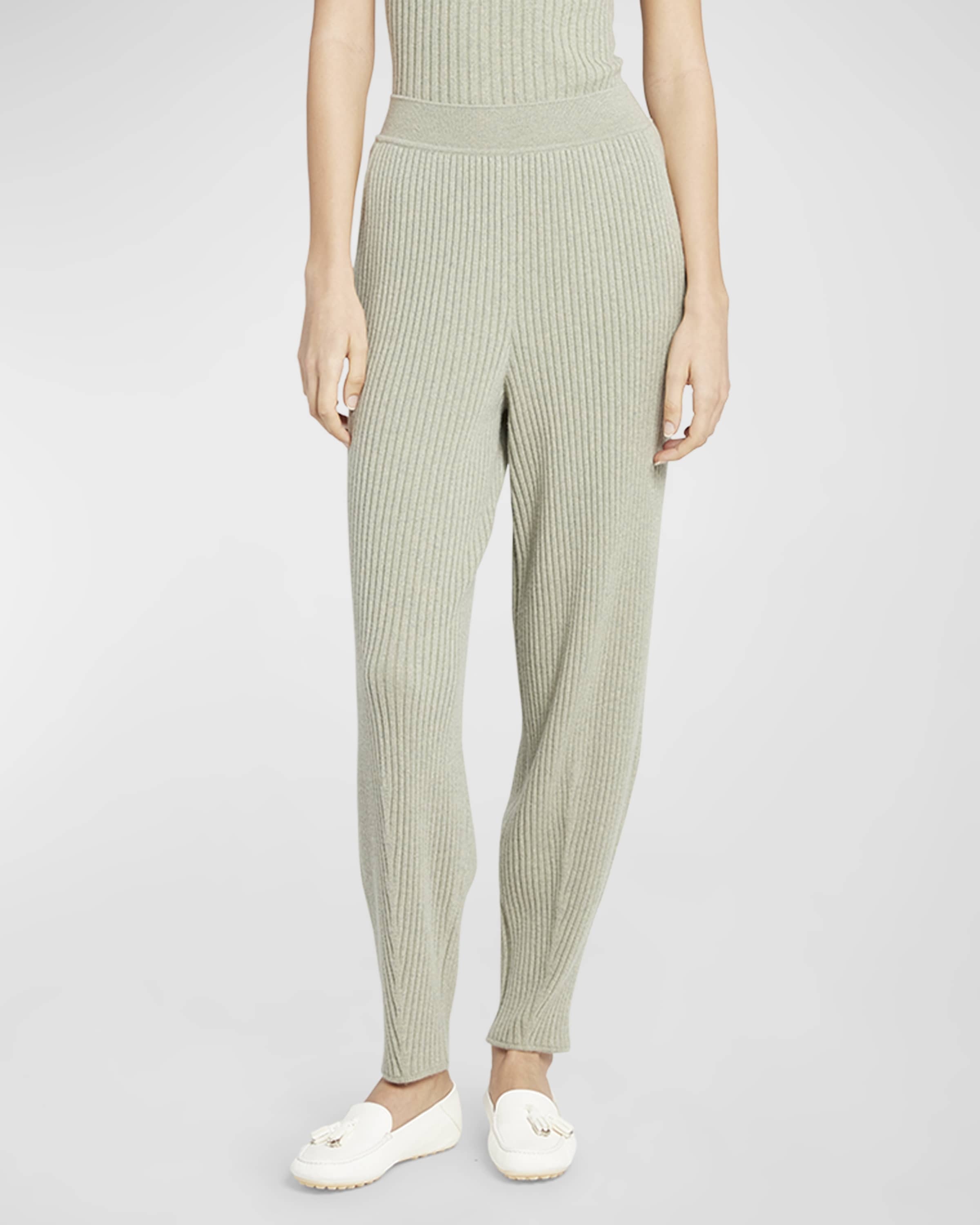 Cashmere Rib Balloon Jogger Pants - 2