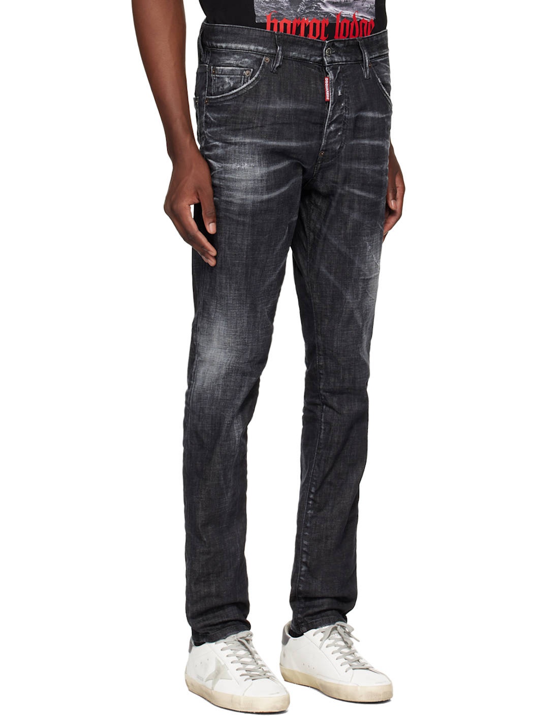 Black Easy Wash Cool Guy Jeans - 2