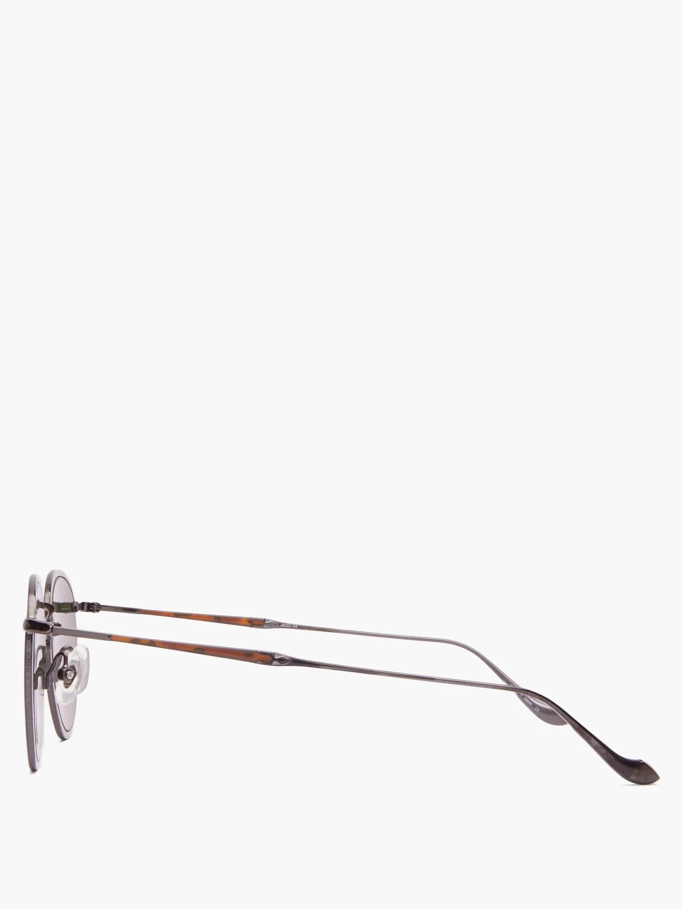 Round titanium sunglasses - 2