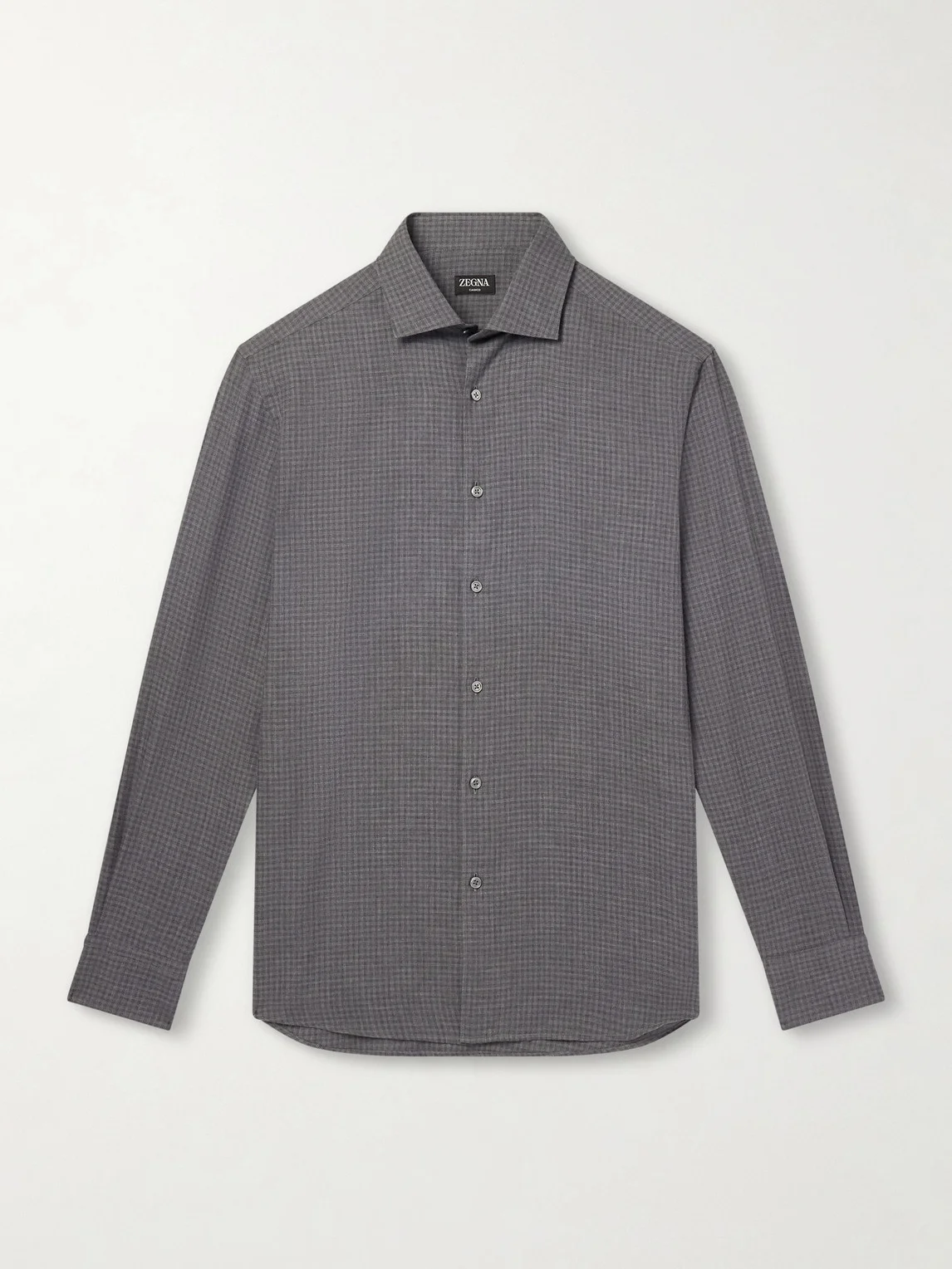 Checked Cashco-Twill Shirt - 1