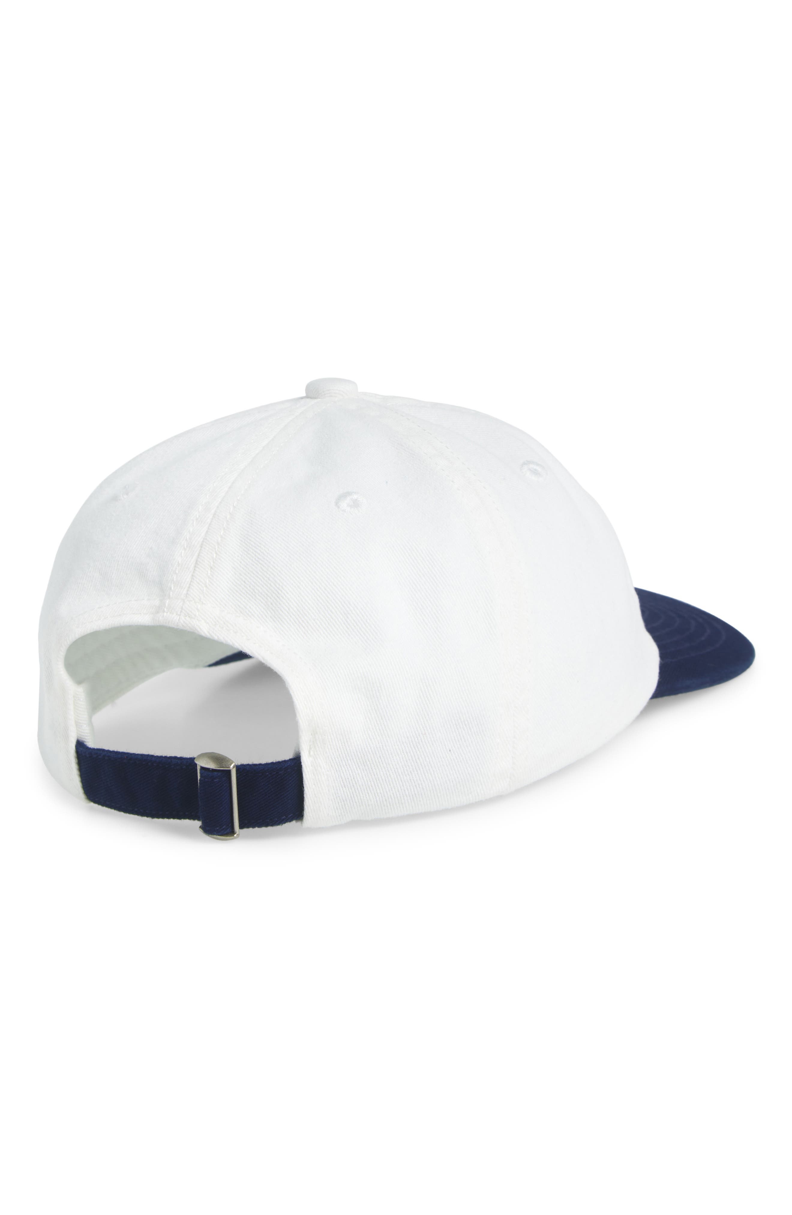 PALMES Tower Embroidered Adjustable Twill Baseball Cap in Navy/White at Nordstrom - 2