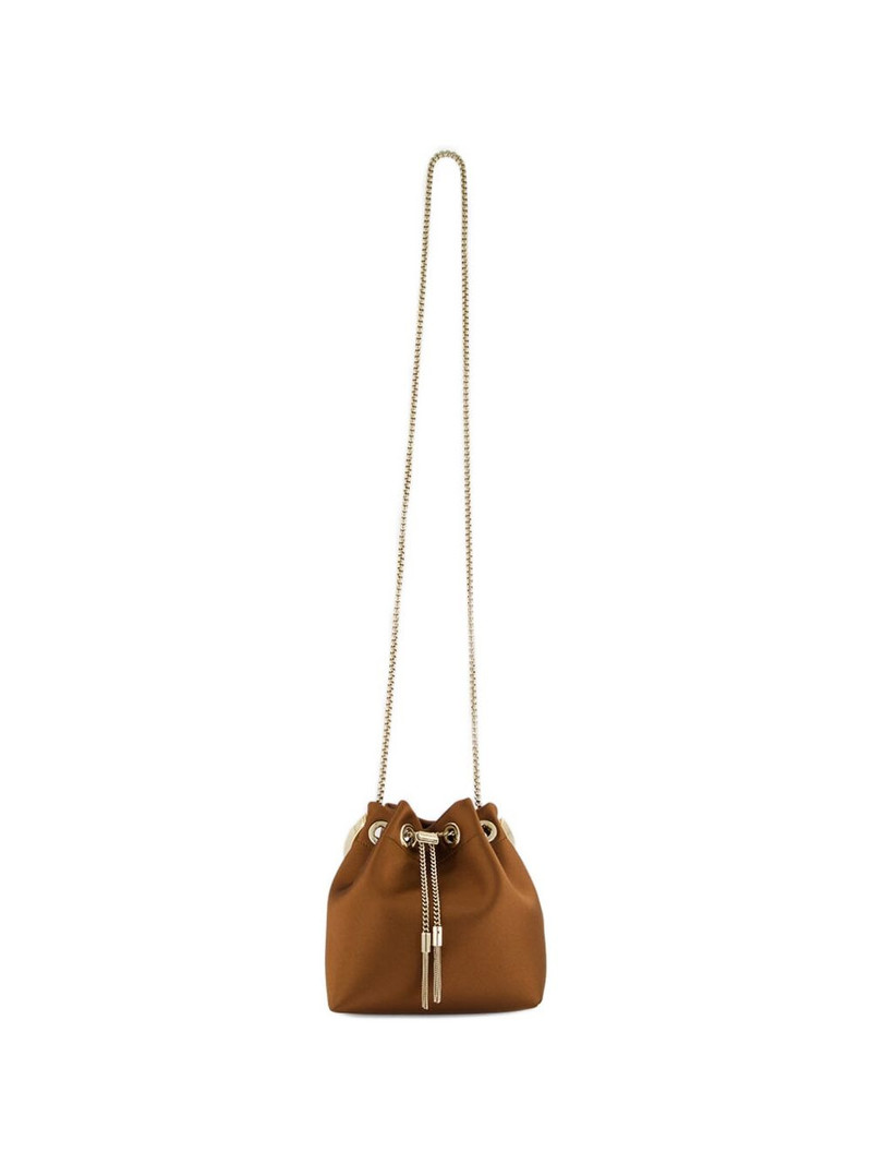 JIMMY CHOO Bon Bon metal-handle bucket bag outlook