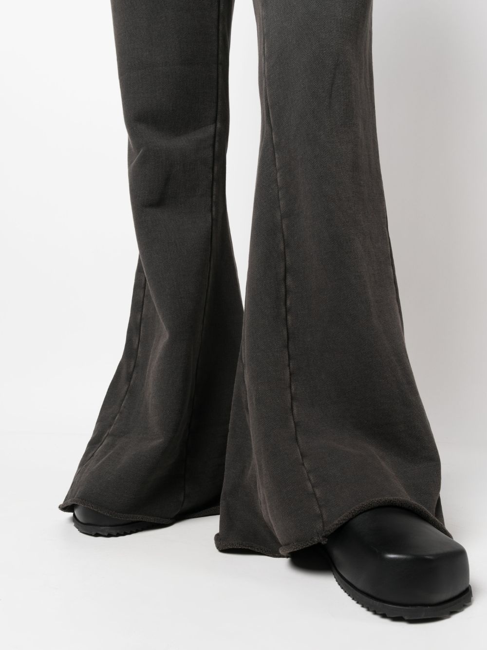 flared cotton track pants - 5