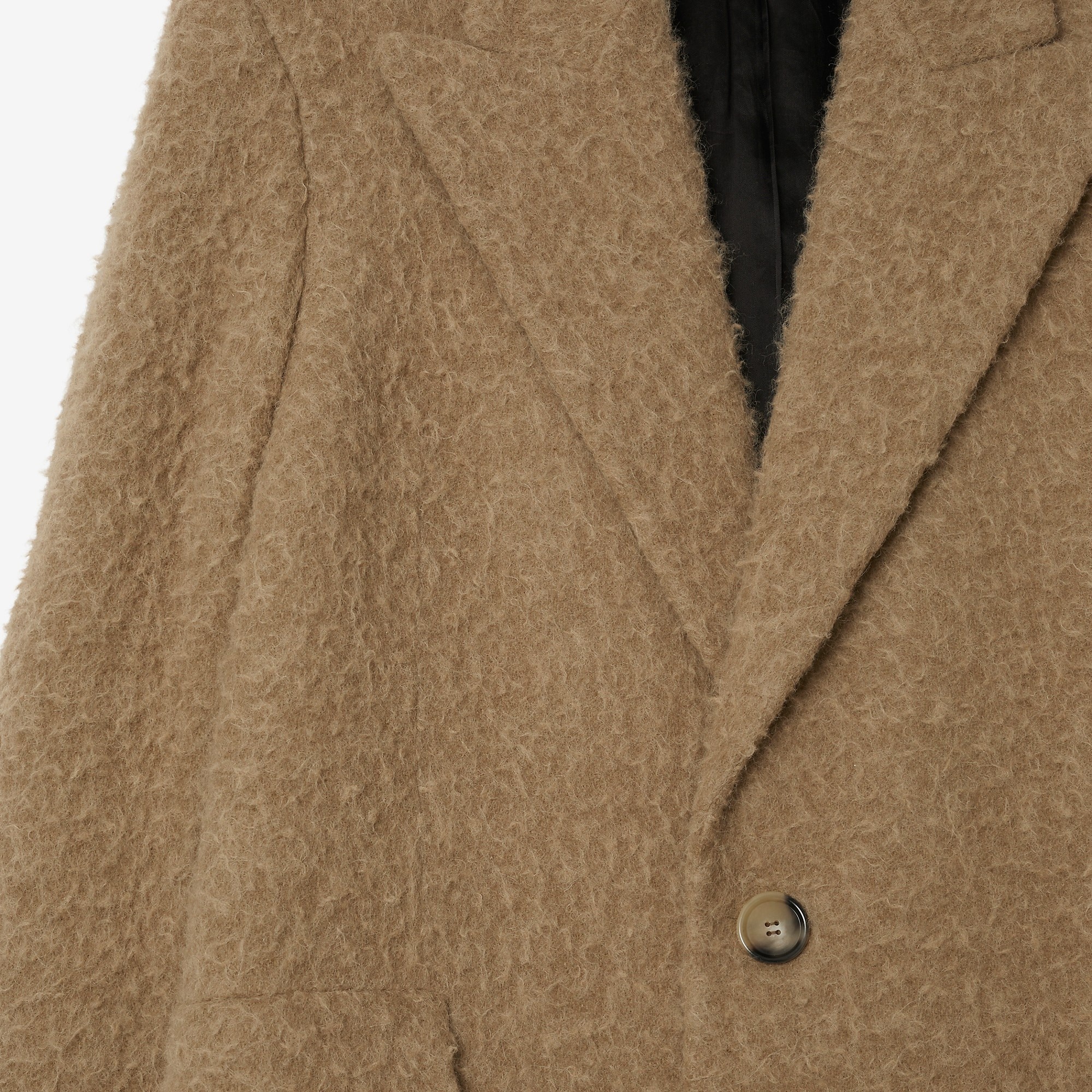 Linen Wool Blend Tailored Coat - 5