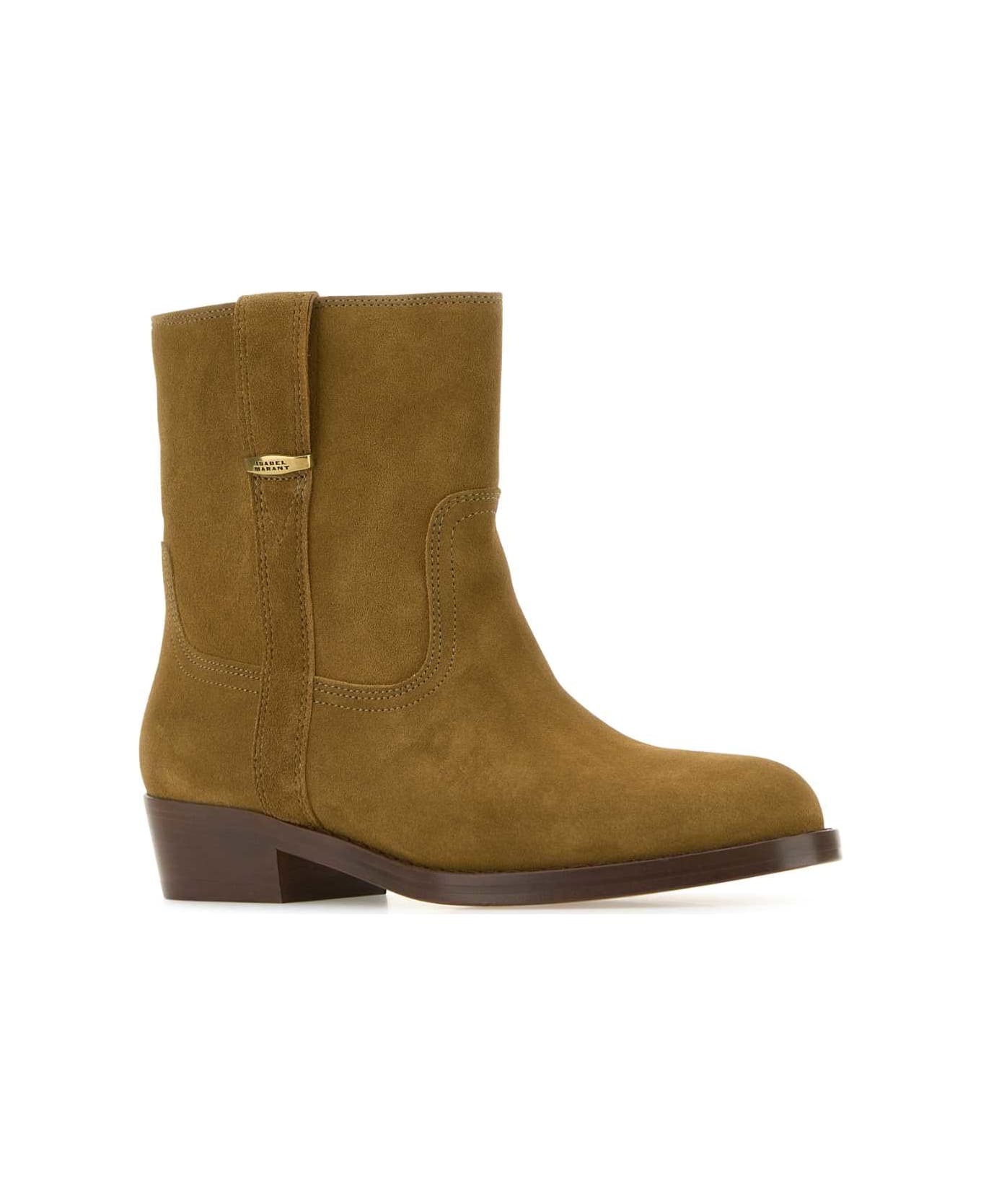 Biscuit Suede Lylie Ankle Boots - 2