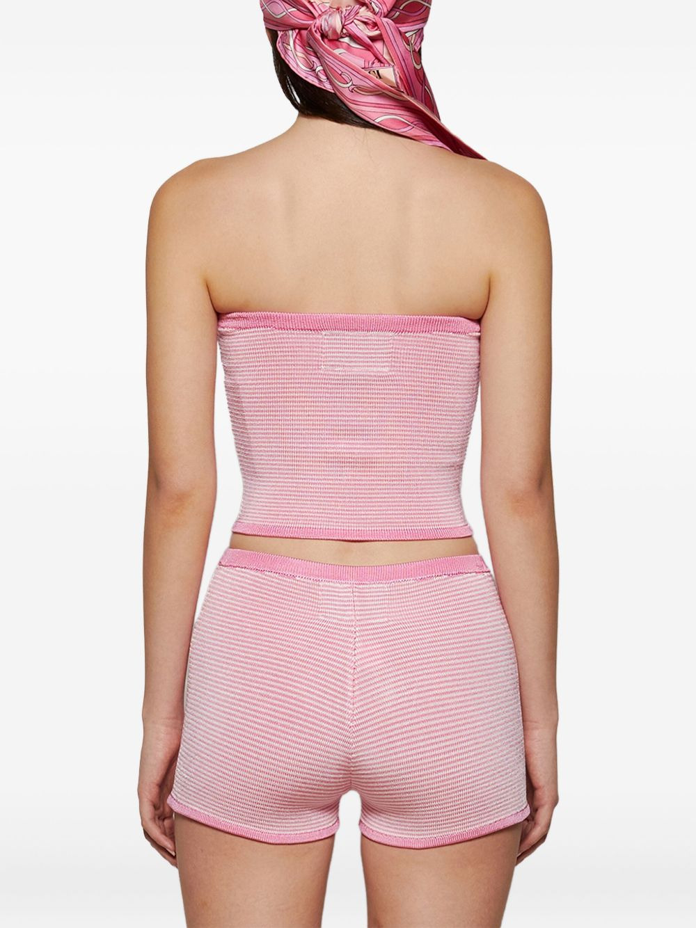 micro-stripe tube top - 5