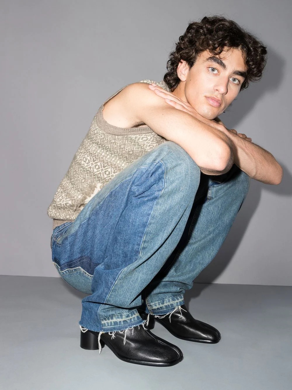 tabi-toe ankle boots - 3