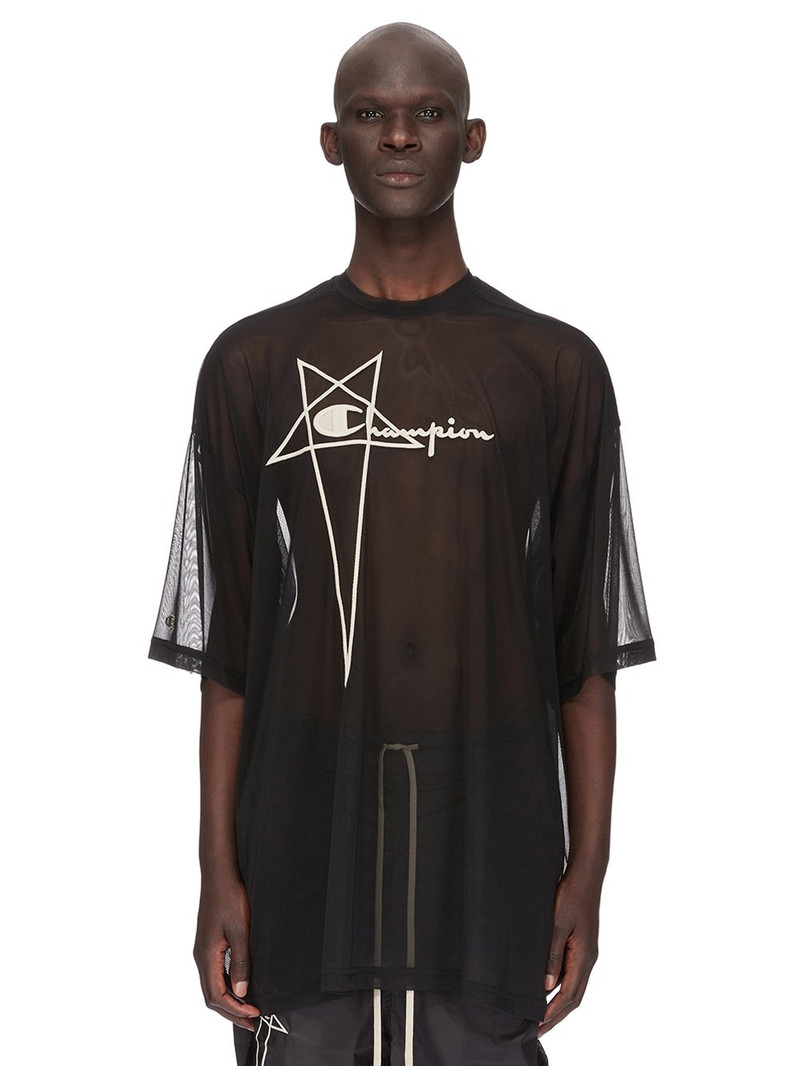 RICK OWENS X CHAMPION MESH TOMMY T-SHIRT 1