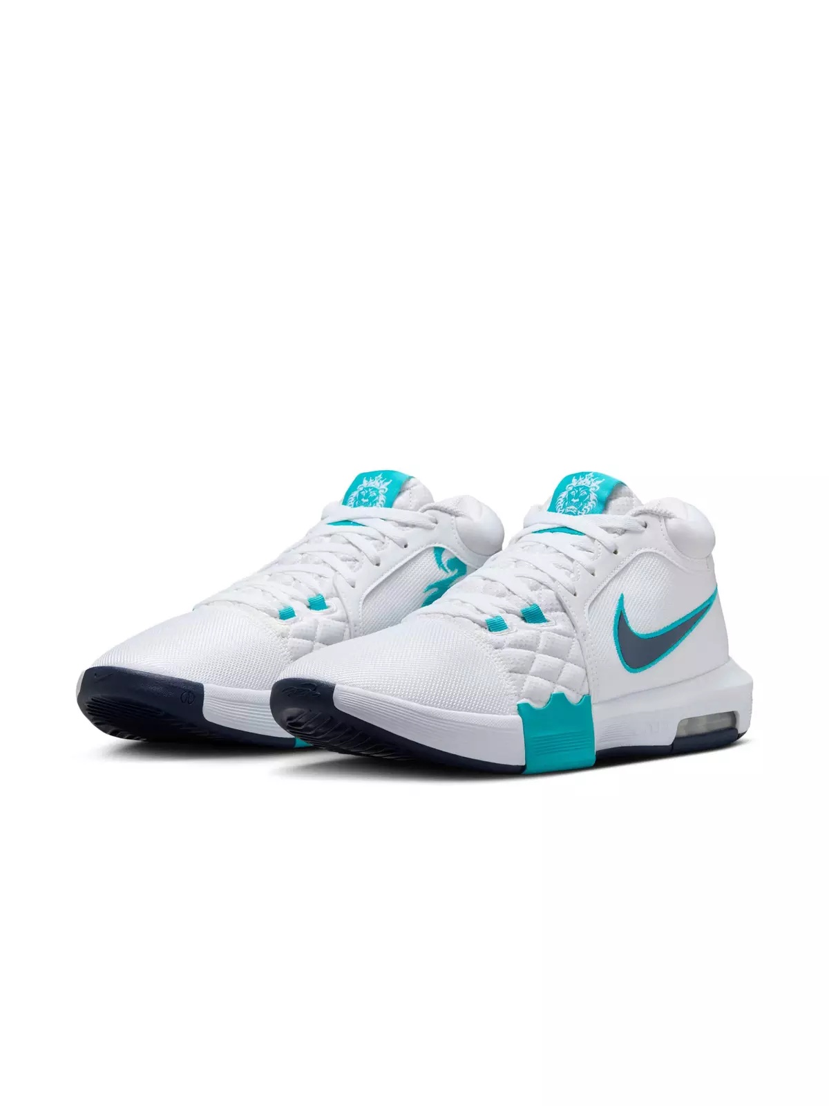 LeBron Witness VIII "White/Dusty Cactus/Obsidian" Men's Basketball Shoe - 3