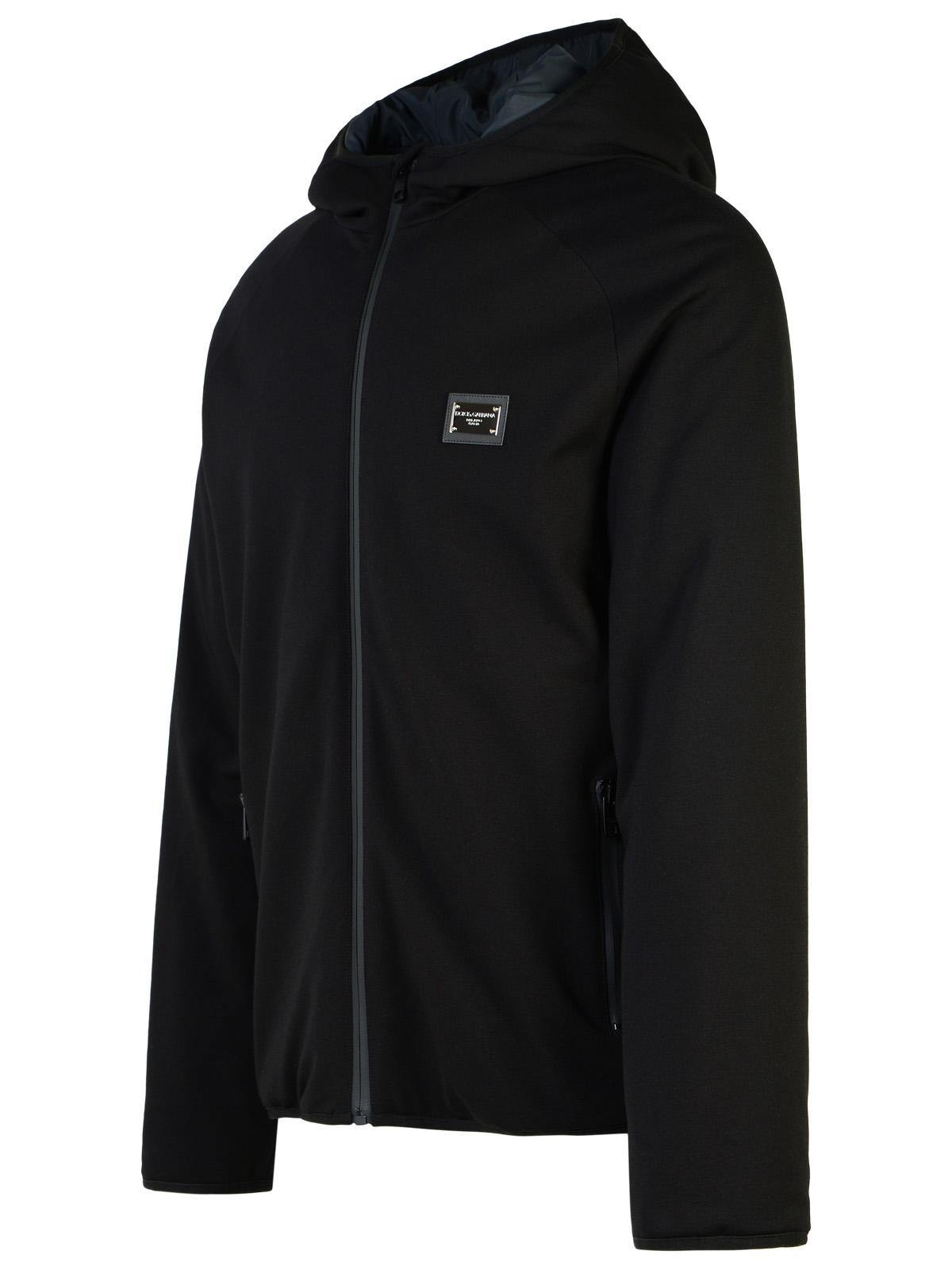 Dolce & Gabbana Black Viscose Blend Jacket Men - 2