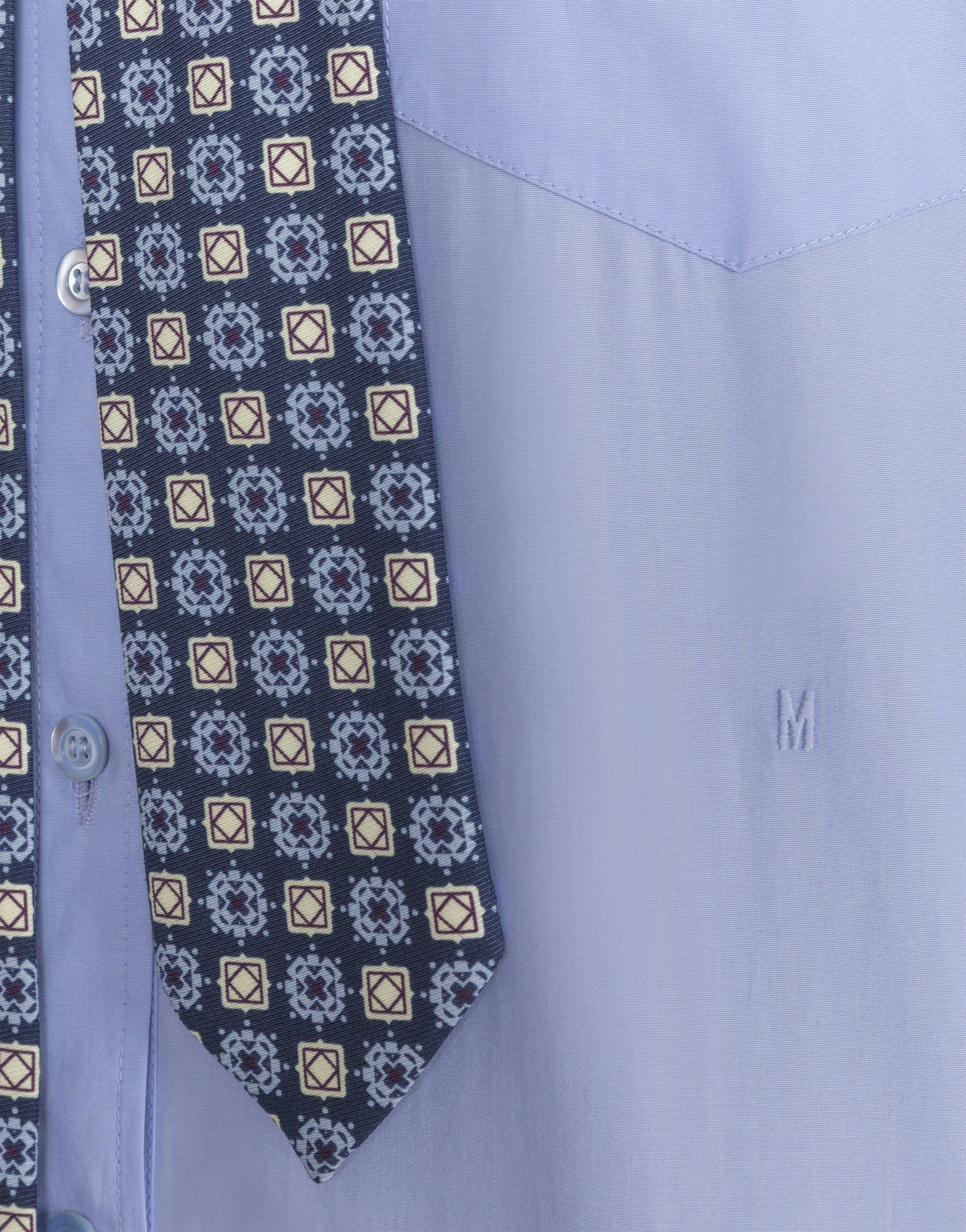 DRESS IN COTTON POPLIN TIE - 4