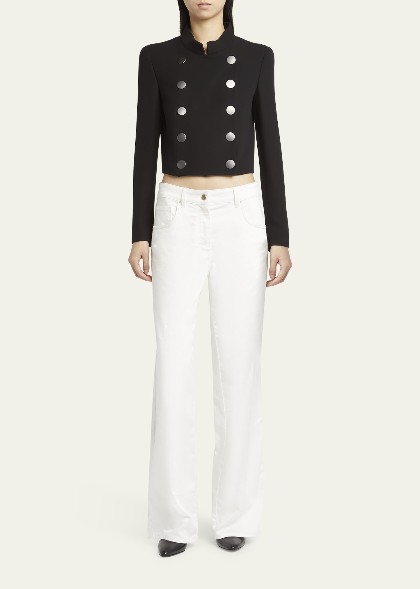Double-Breasted Short Jacket - 2