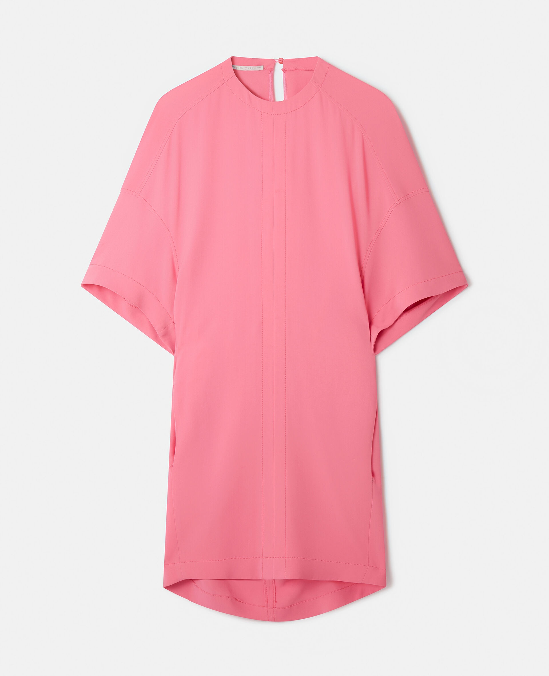 Oversized Sleeve T-Shirt Dress - 1