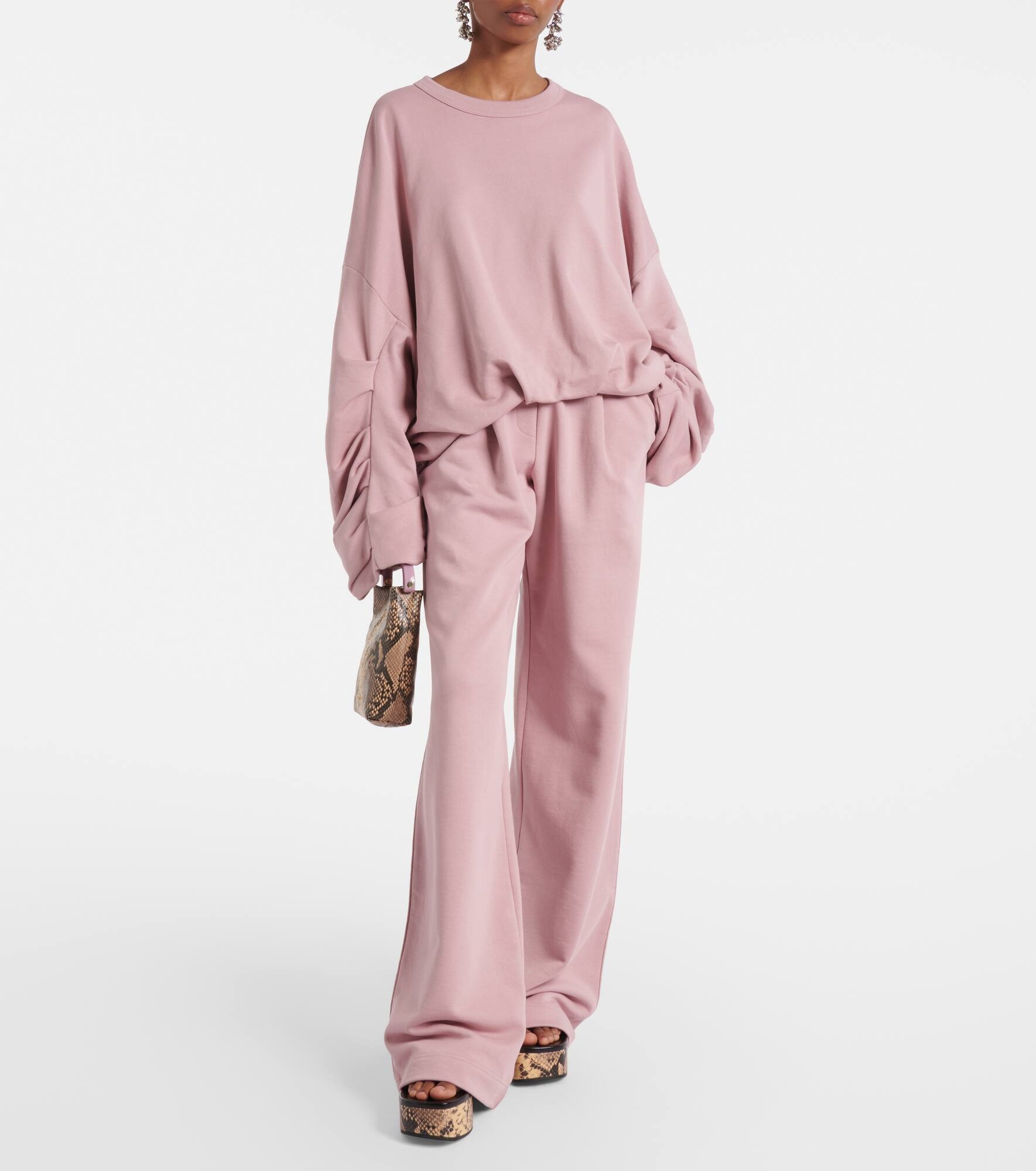 Cotton jersey sweatpants - 7