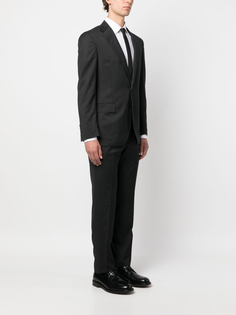 twill wool single-breasted suit 3