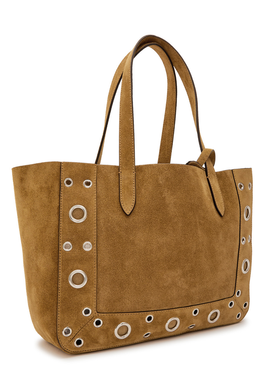 Valentino Garavani Nellcôte Medium Studded Suede Tote - 2