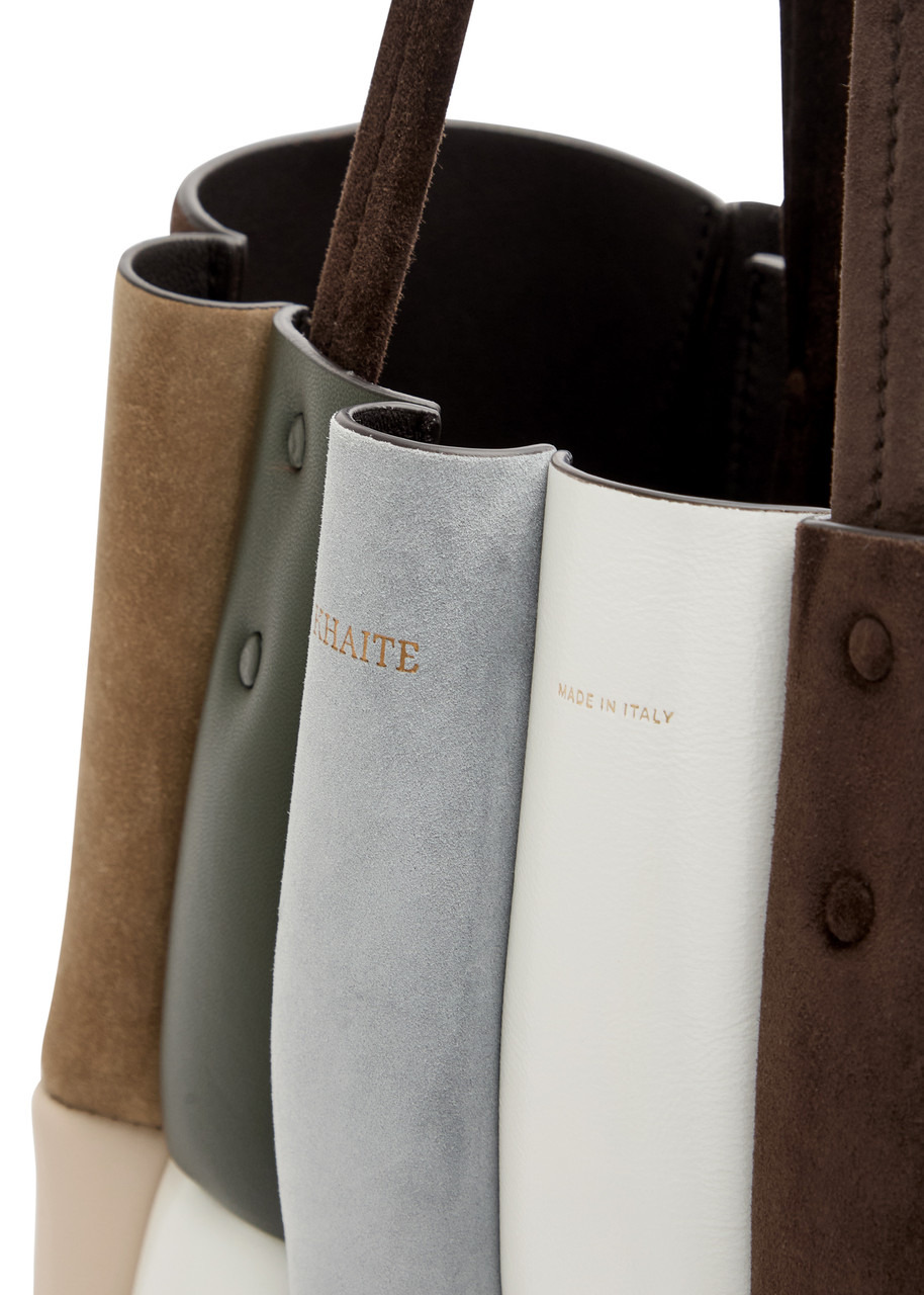Khaite Zoe Patchwork Leather and Suede Tote bag - 3