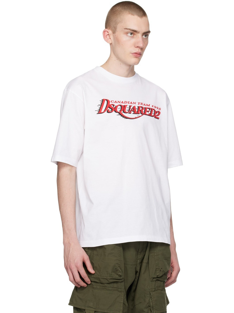 White Loose-Fit T-Shirt 2