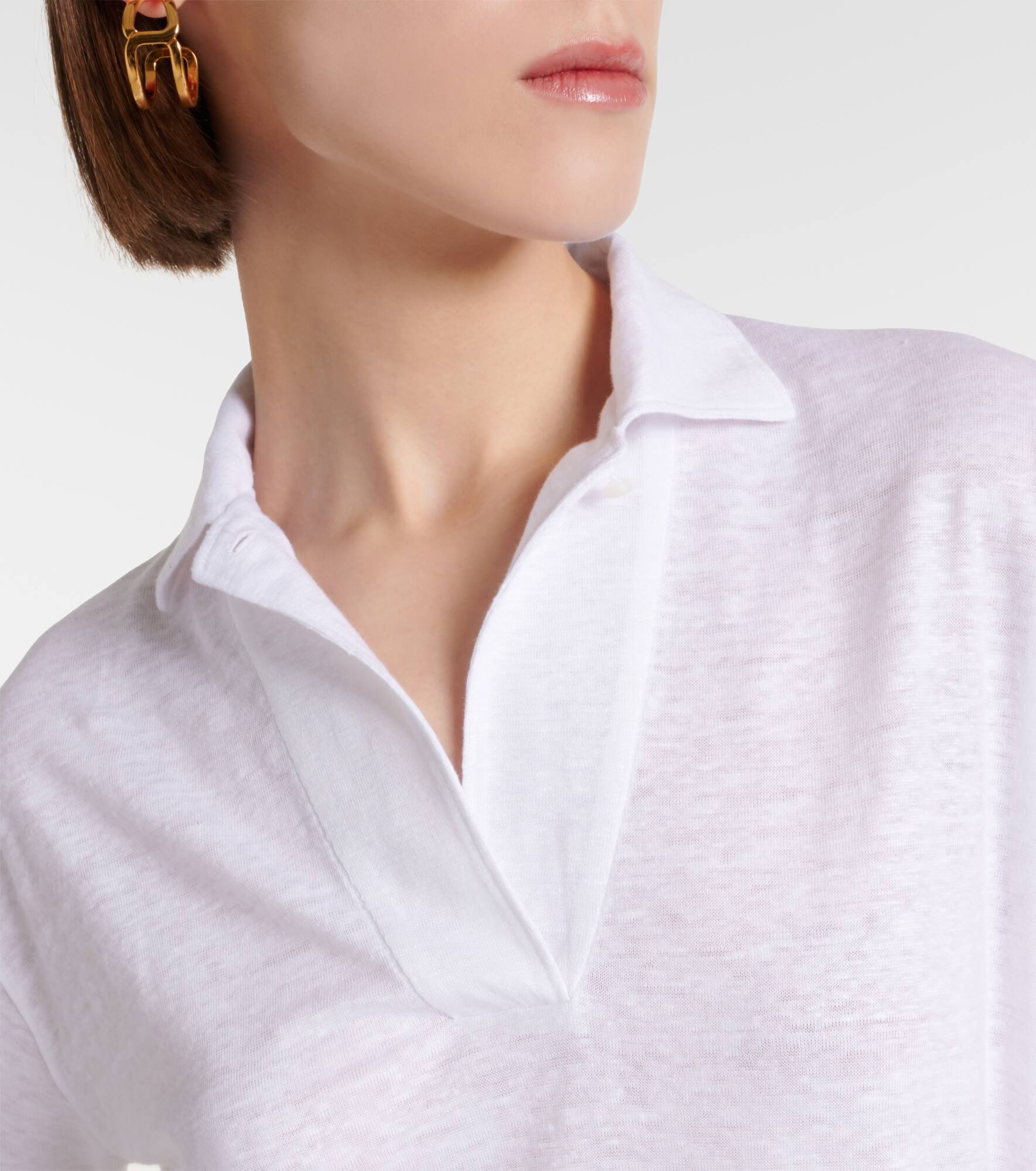 Linen polo shirt - 4
