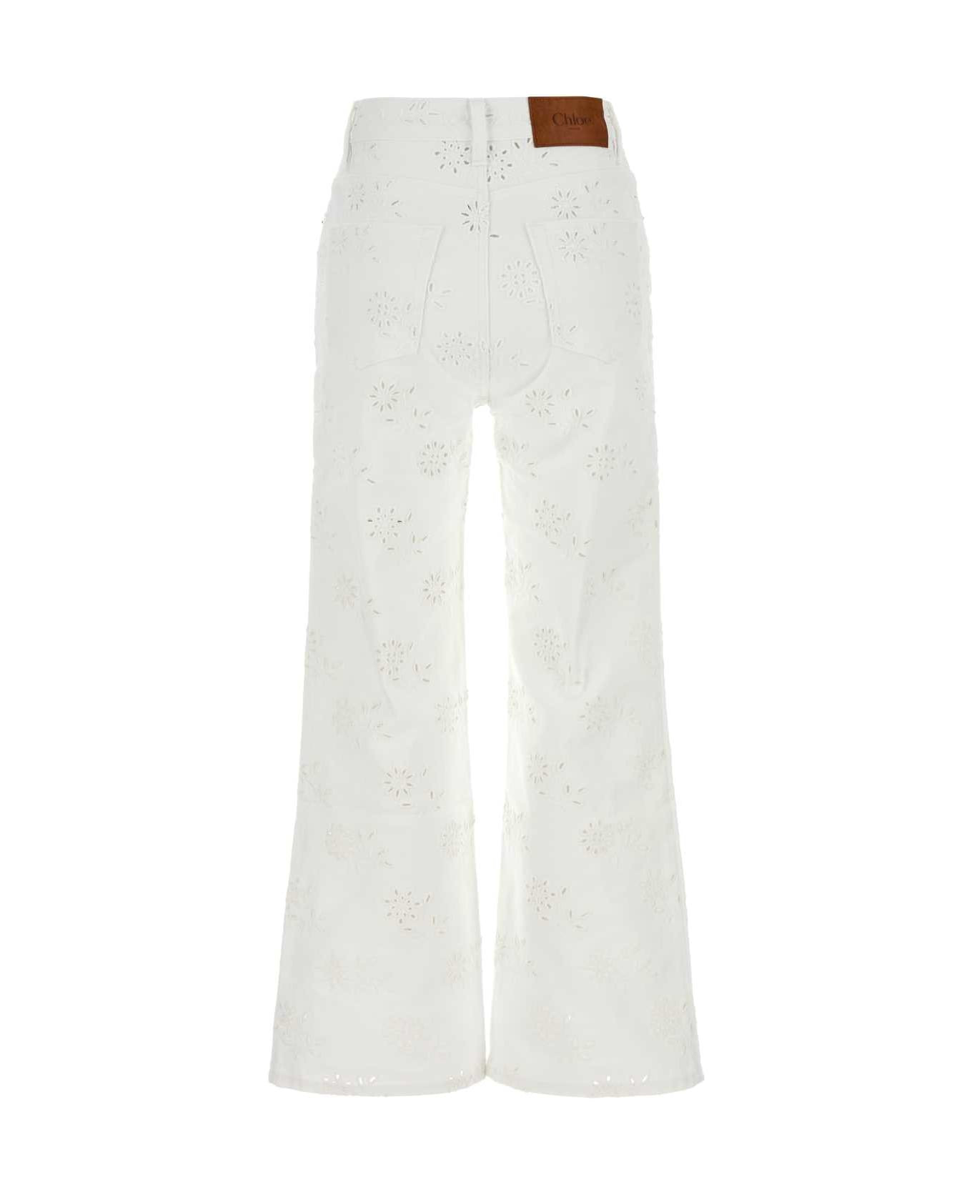 White Denim Jeans - 2