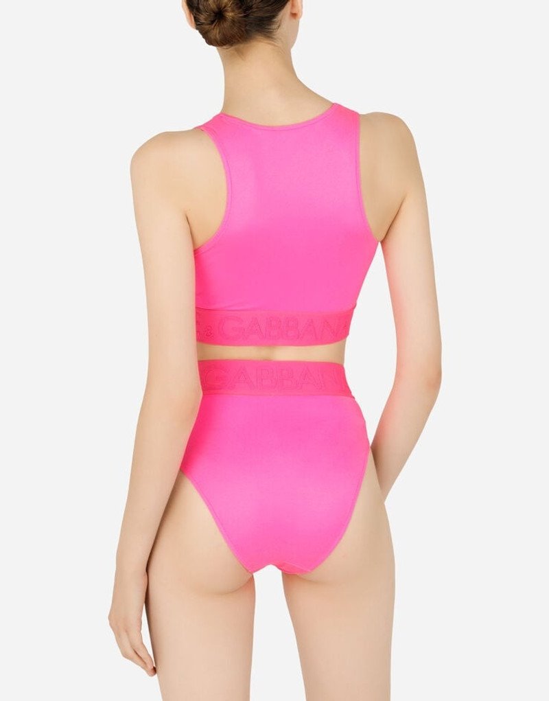 Dolce & Gabbana Bikini top with branded elastic outlook