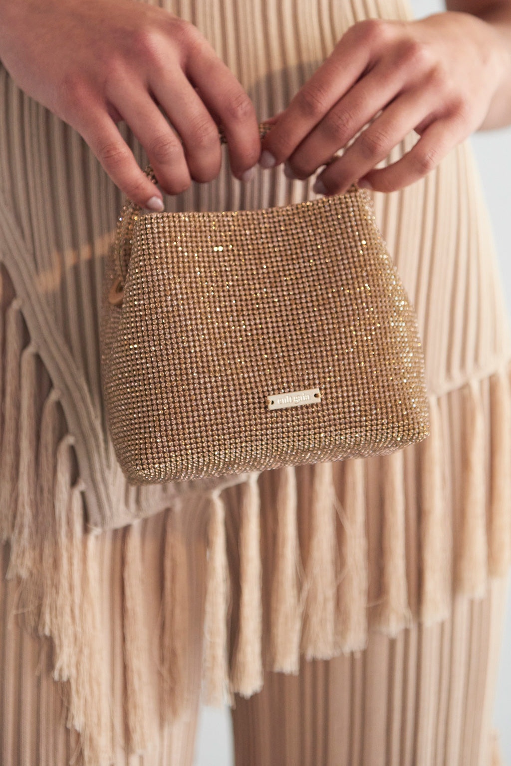 SOLENE MINI RHINESTONE BAG - 4