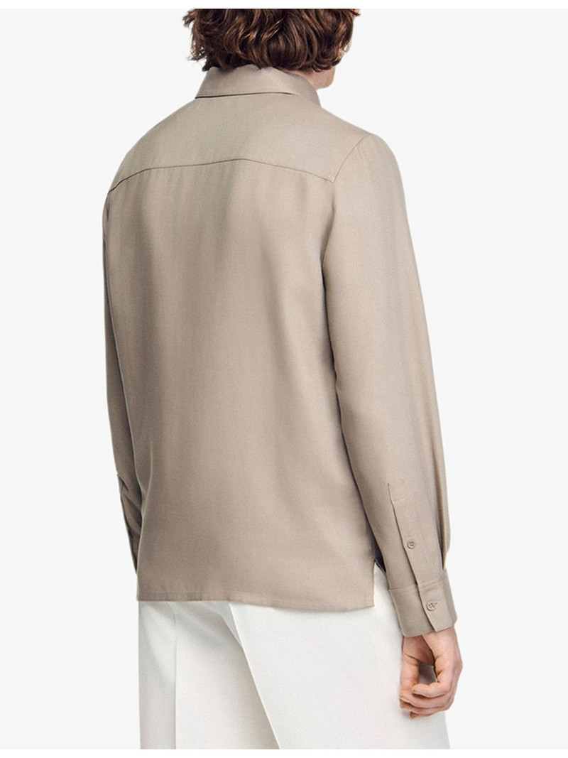 Relaxed-Fit Zip-Up Woven Shirt 4