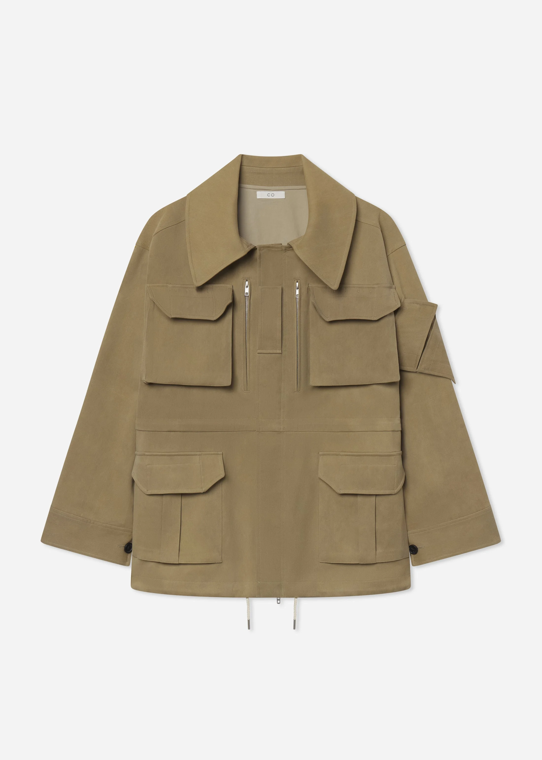 Military Jacket in Cold Dye Cotton - 1