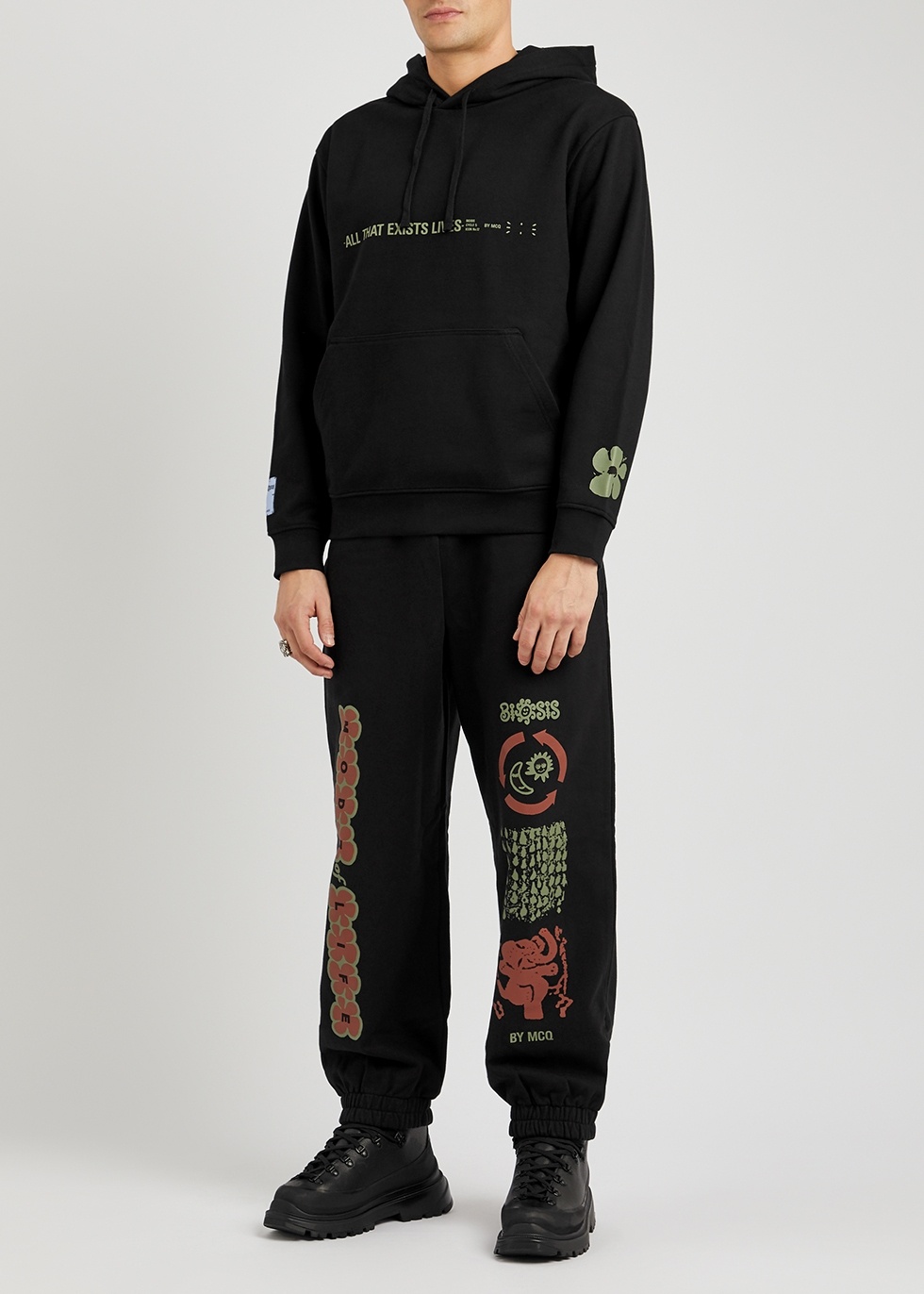 Biosis printed cotton sweatpants - 4