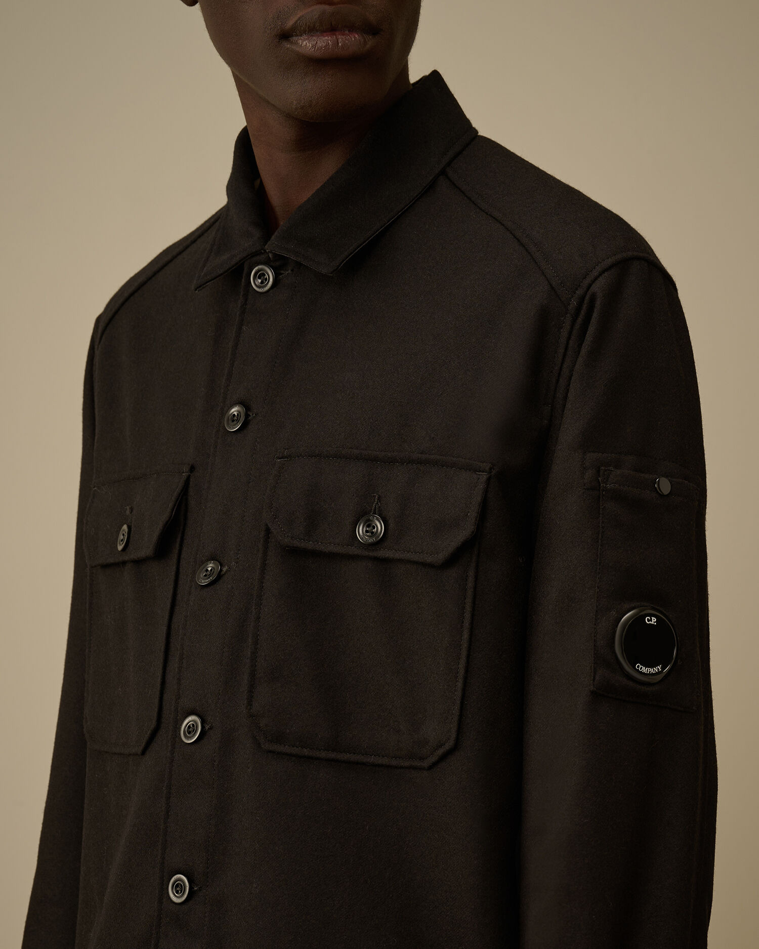 Felt Lens Overshirt - 5
