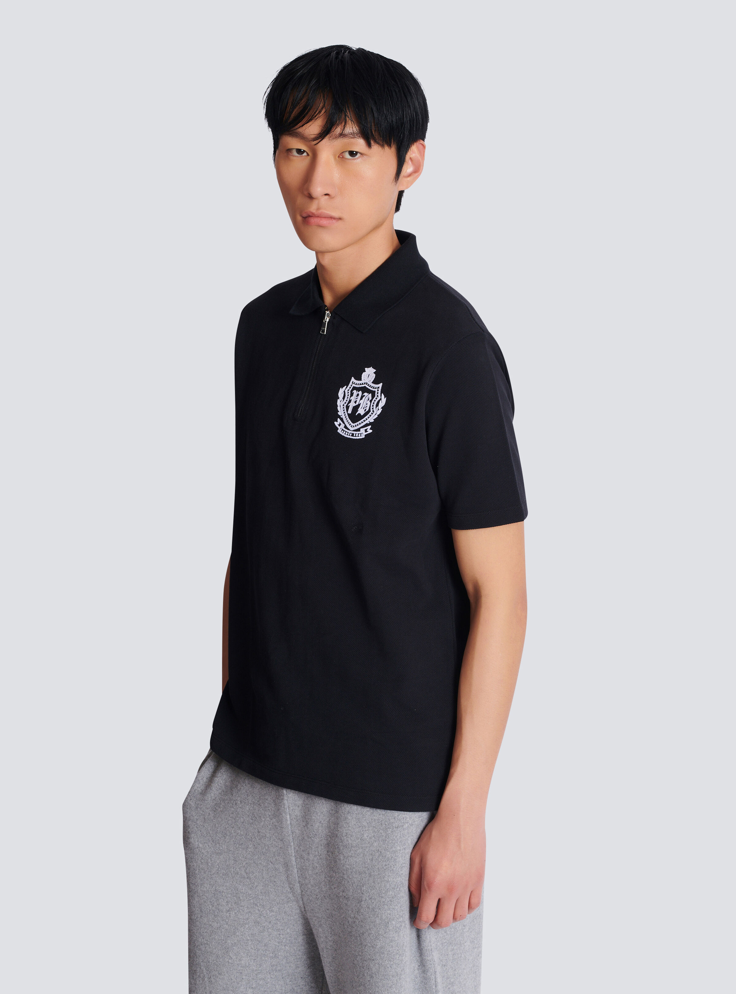 Short-sleeved College Emblem polo - 6
