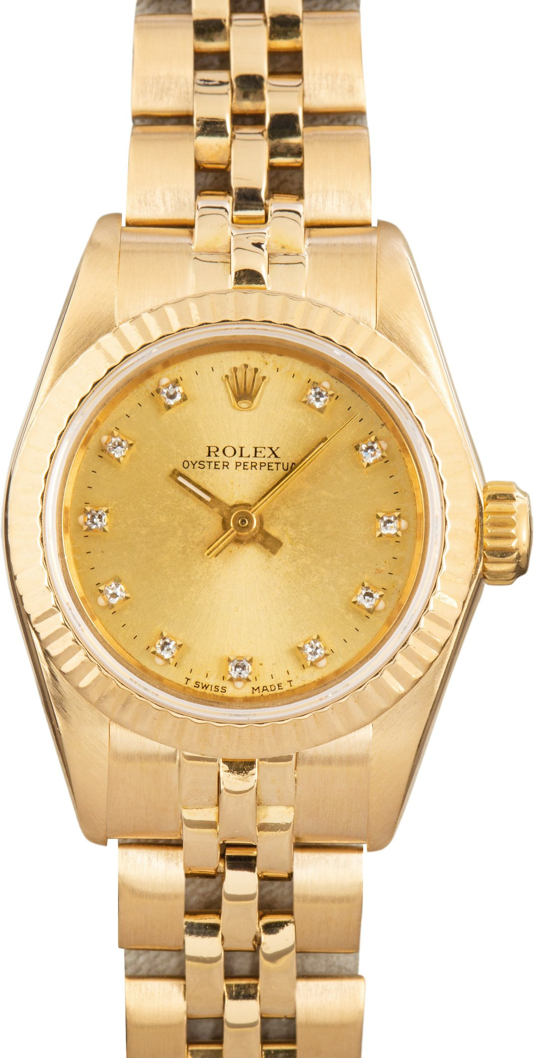 Ladies Rolex Oyster Perpetual 67198 Yellow Gold - 1