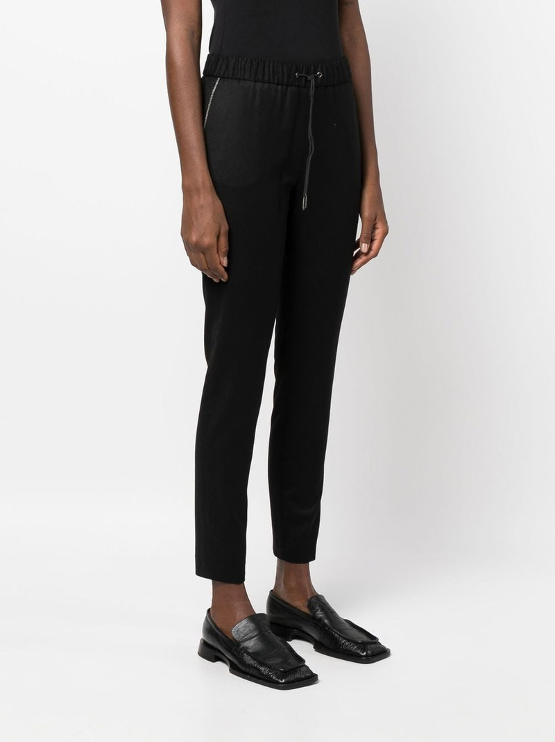 bead-detail drawstring trousers 3