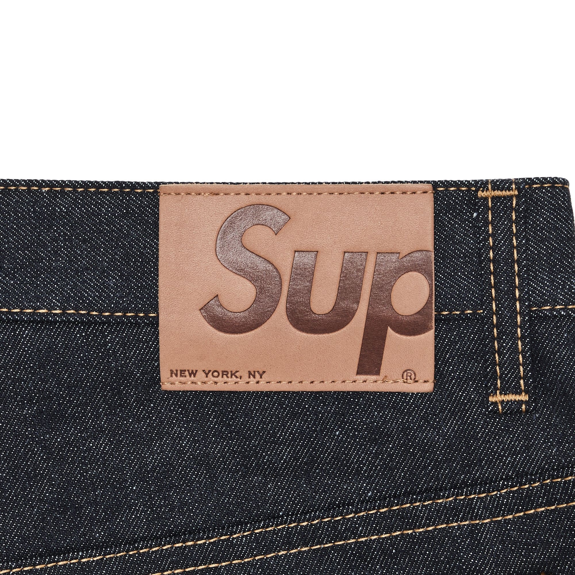 Supreme S Logo Rigid Baggy Jean 'Rigid Indigo' - 3