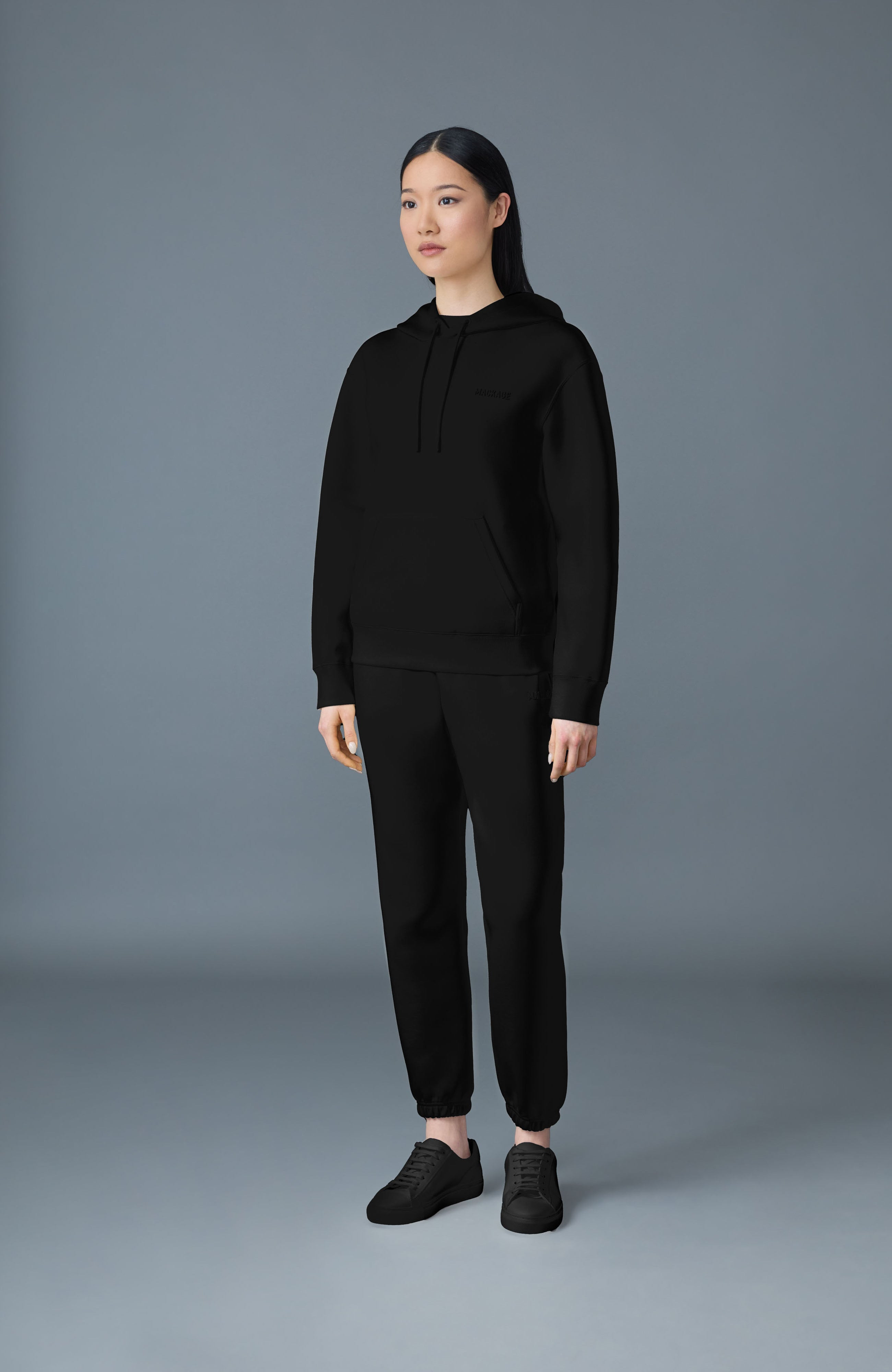 ZOSIA Double-Face Jersey Logo Hoodie - 2