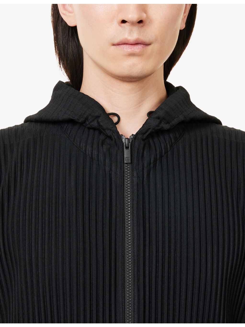 June Zip-Up Pleated Knitted Hoody - 5