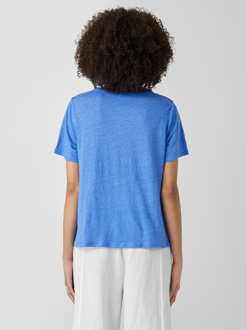 Organic Linen Jersey Crew Neck Tee 4