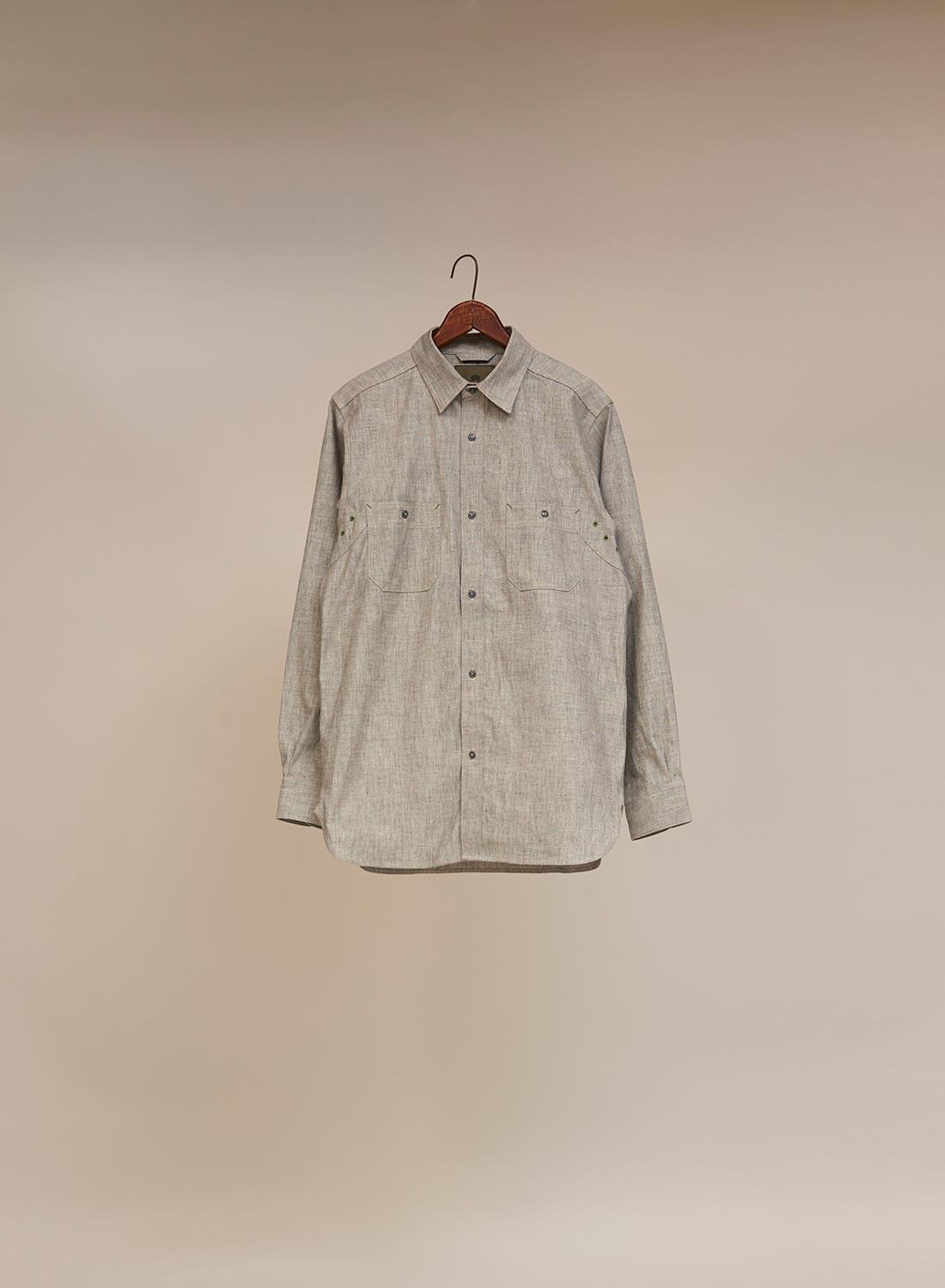 New Medical Shirt Salt & Pepper in Light Grey - 1