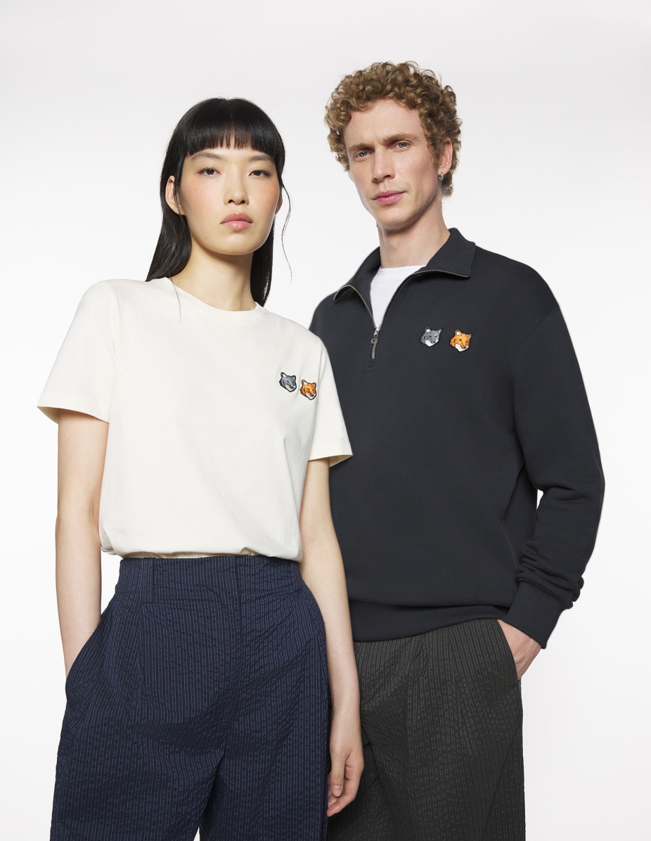 DOUBLE BOLD FOX HEAD HALF ZIP COMFORT SWEATSHIRT - 5