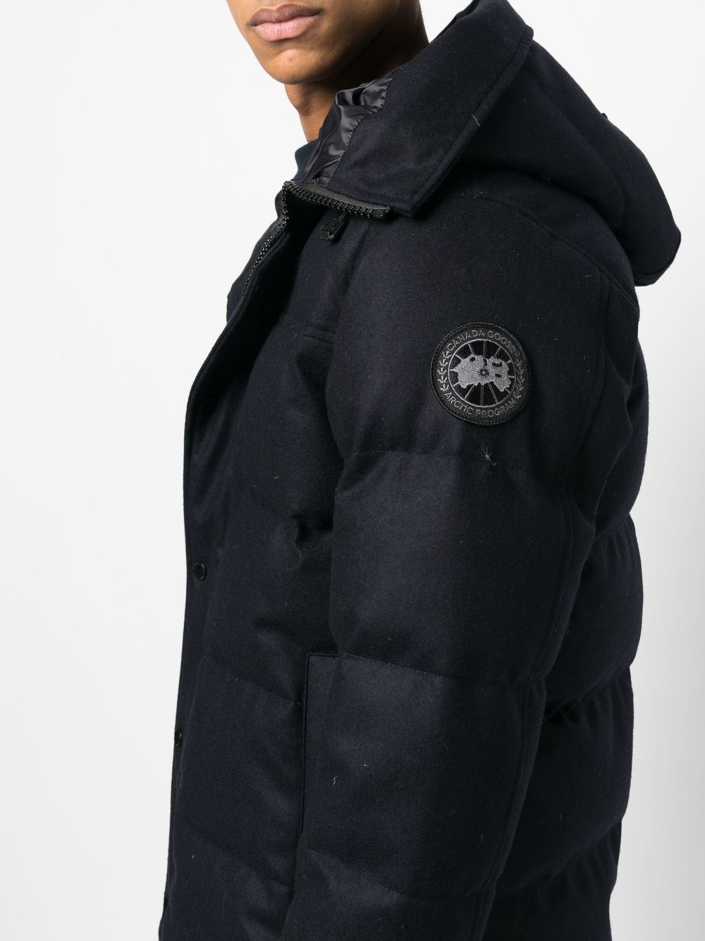padded down hooded jacket - 5