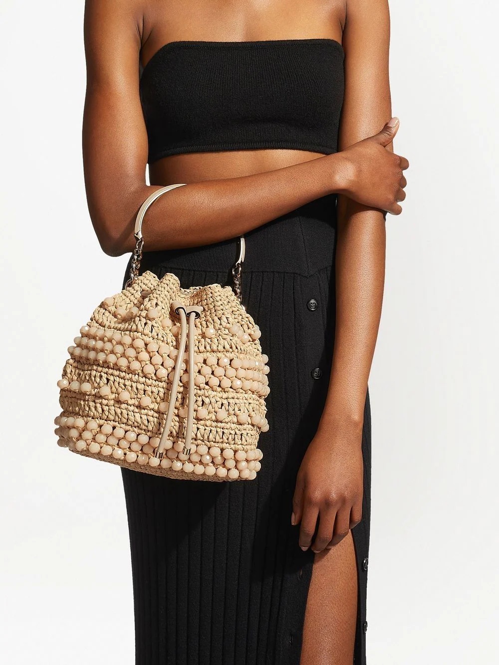 Bon Bon bead-embellished bucket bag - 7