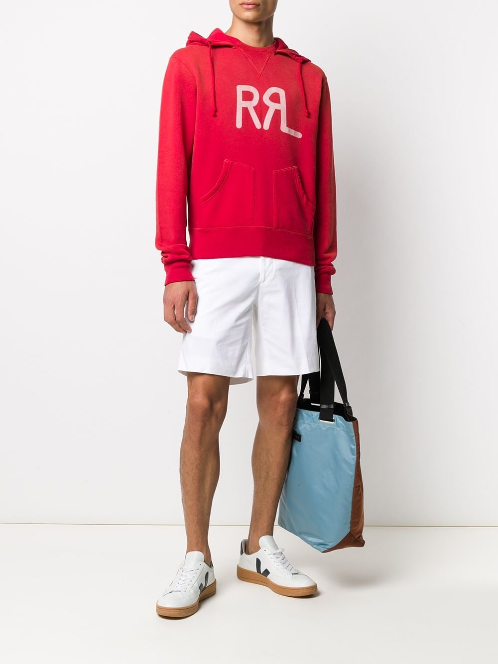 logo drawstring hoodie - 2