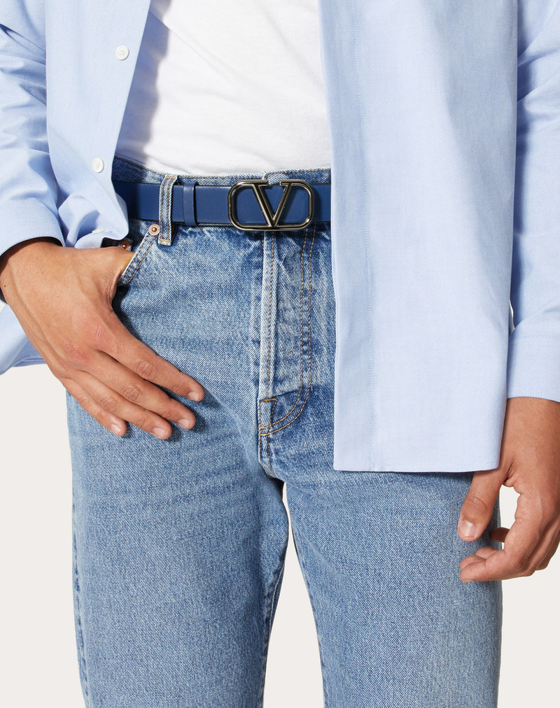 VLOGO SIGNATURE CALFSKIN BELT 30 MM 5