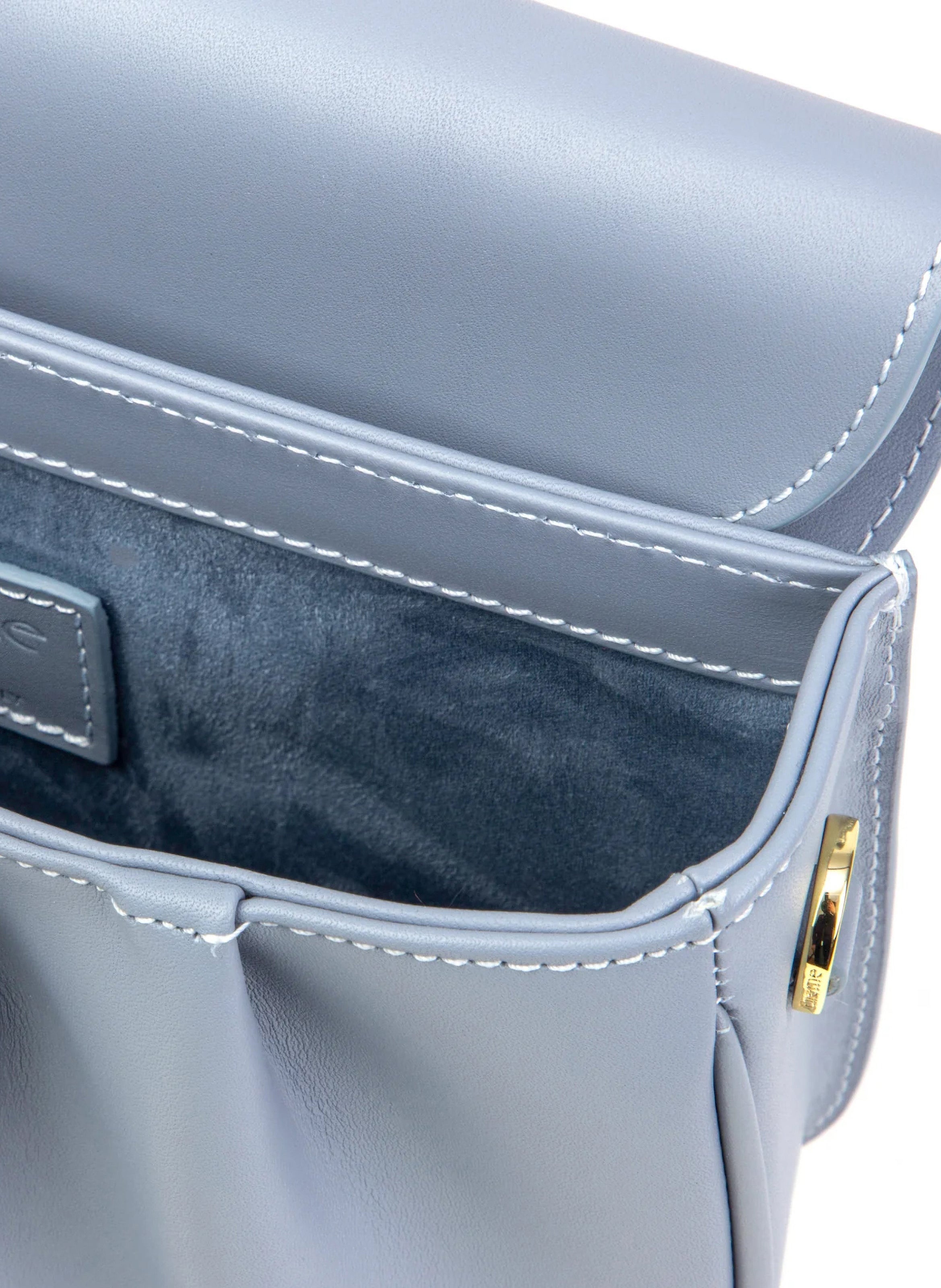 Dimple Flap Leather Smoke - 3