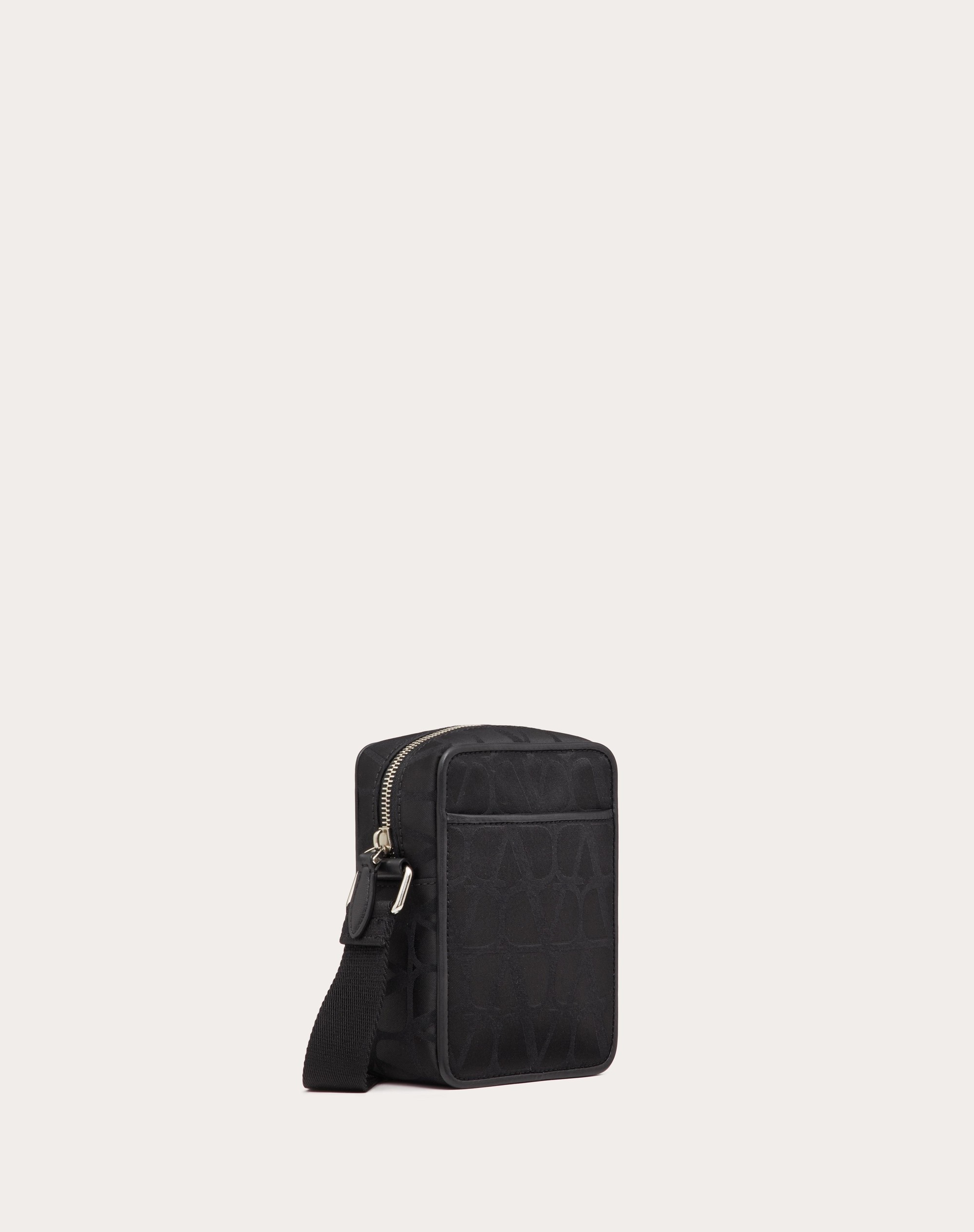 SMALL BLACK ICONOGRAPHE NYLON SHOULDER BAG - 3