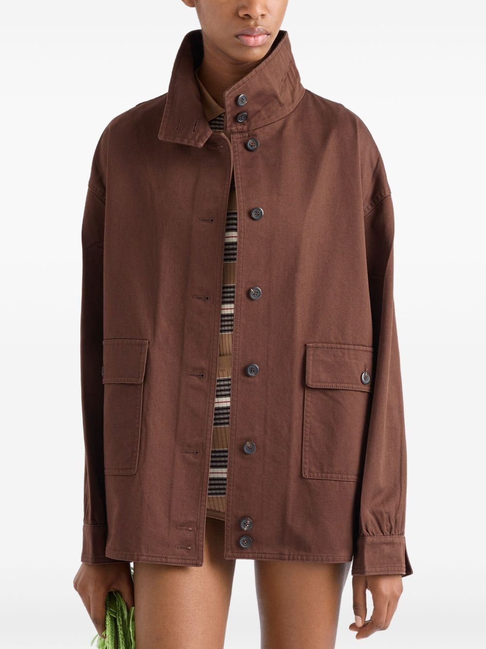 Old gabardine shirt jacket - 4